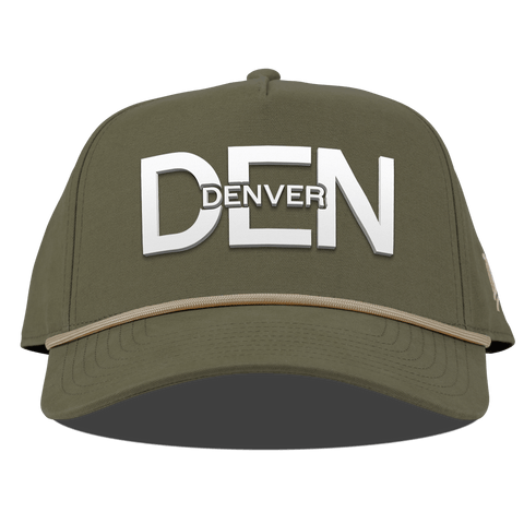 City Block Denver Curved Canvas 5 Panel Rope Vintage Loden