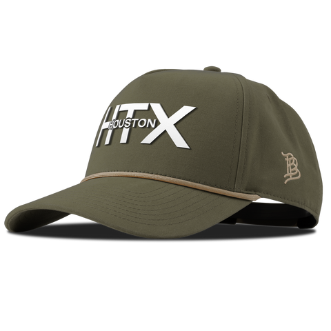 City Block Houston (HTX) Curved Canvas 5 Panel Rope Vintage Loden