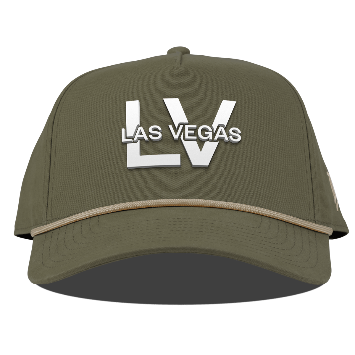 City Block Las Vegas (LV) Curved Canvas 5 Panel Rope Vintage Loden
