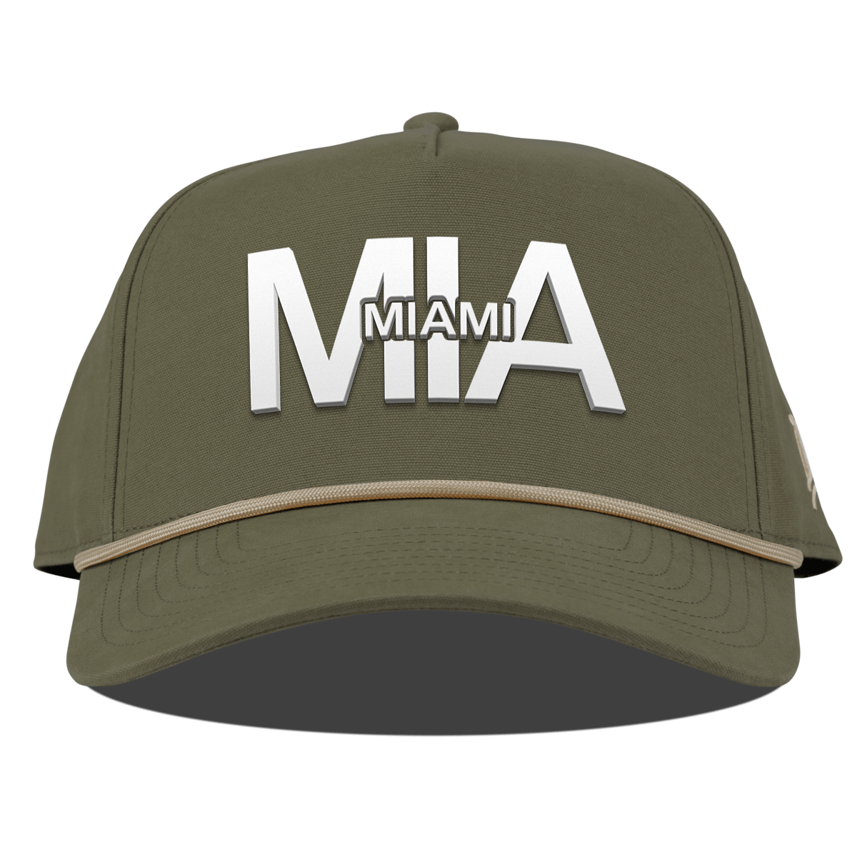City Block Miami Curved Canvas 5 Panel Rope Vintage Loden