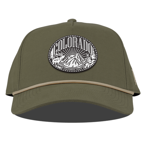 Colorado Traveler Curved Canvas 5 Panel Rope Vintage Loden
