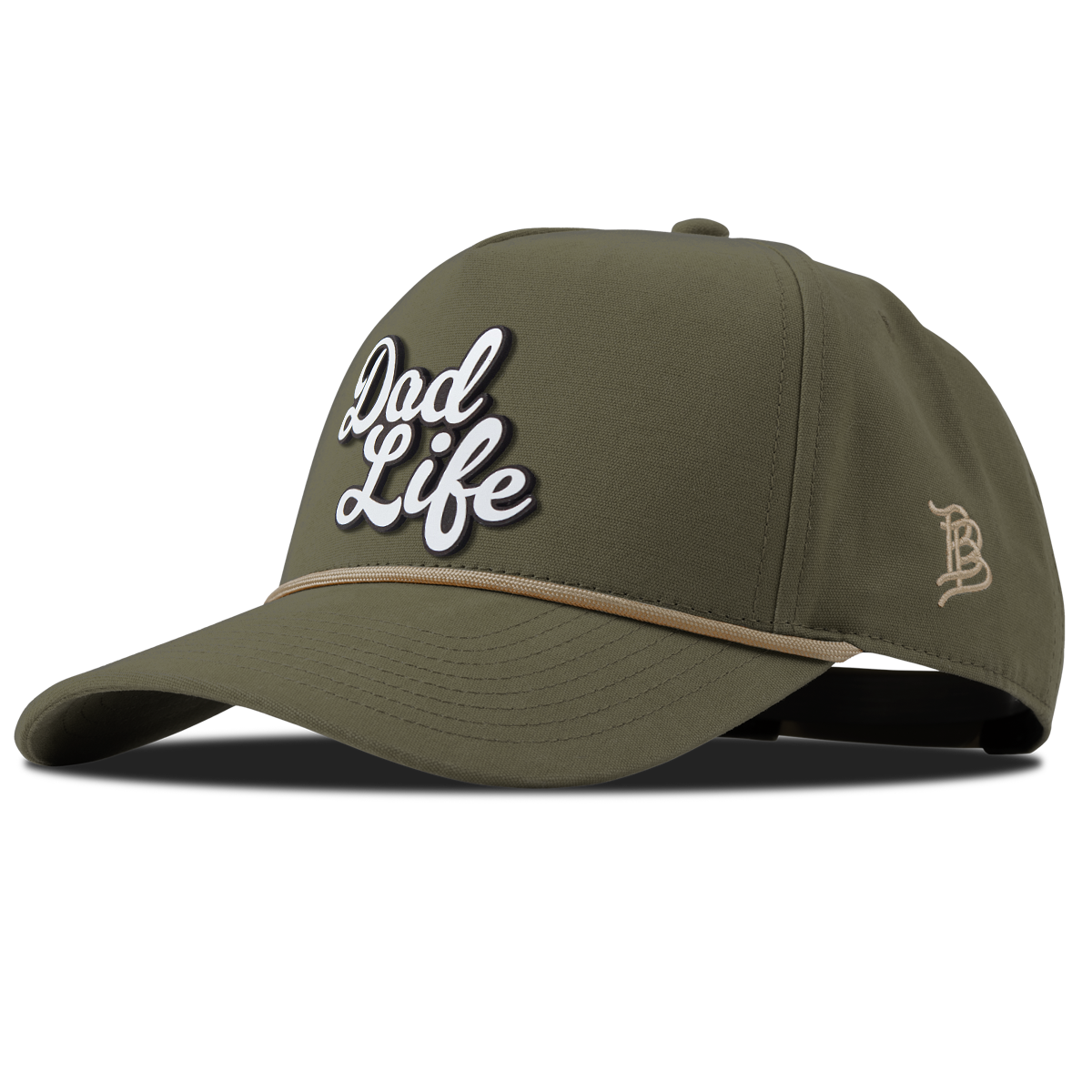 Dad Life Script Canvas 5 Panel Rope Vintage Loden