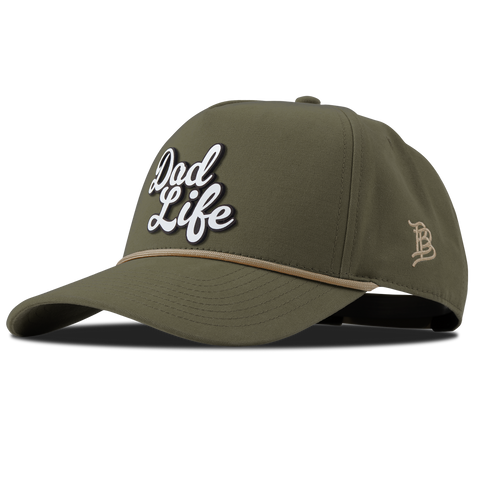 Dad Life Script Canvas 5 Panel Rope Vintage Loden