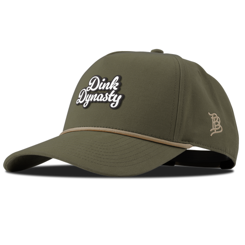 Dink Dynasty Script Curved Canvas 5 Panel Rope Vintage Loden