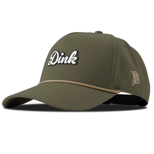 Dink Script Curved Canvas 5 Panel Rope Vintage Loden