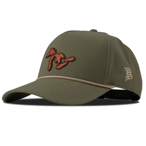 The Great Lakes Canvas 5 Panel Rope Vintage Loden