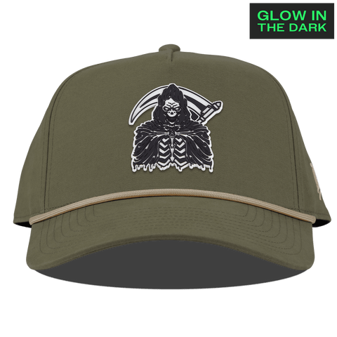 Grim Reaper Glow Curved Canvas 5 Panel Rope Vintage Loden