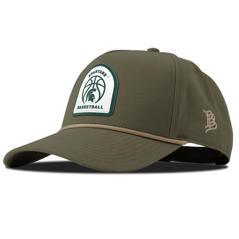 Michigan State University "Michigan State Basketball" Curved Canvas 5 Panel Rope Vintage Loden