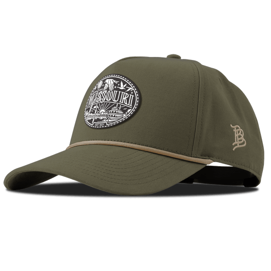 Missouri Traveler Curved Canvas 5 Panel Rope Vintage Loden