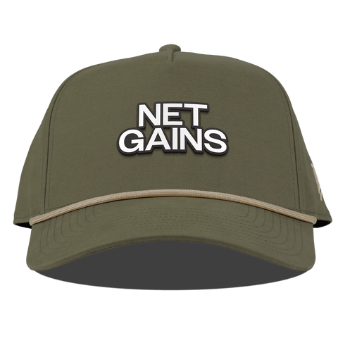 Net Gains Curved Canvas 5 Panel Rope Vintage Loden