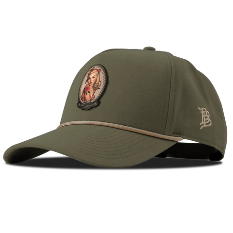 Portrait Piece Curved Canvas 5 Panel Rope Vintage Loden