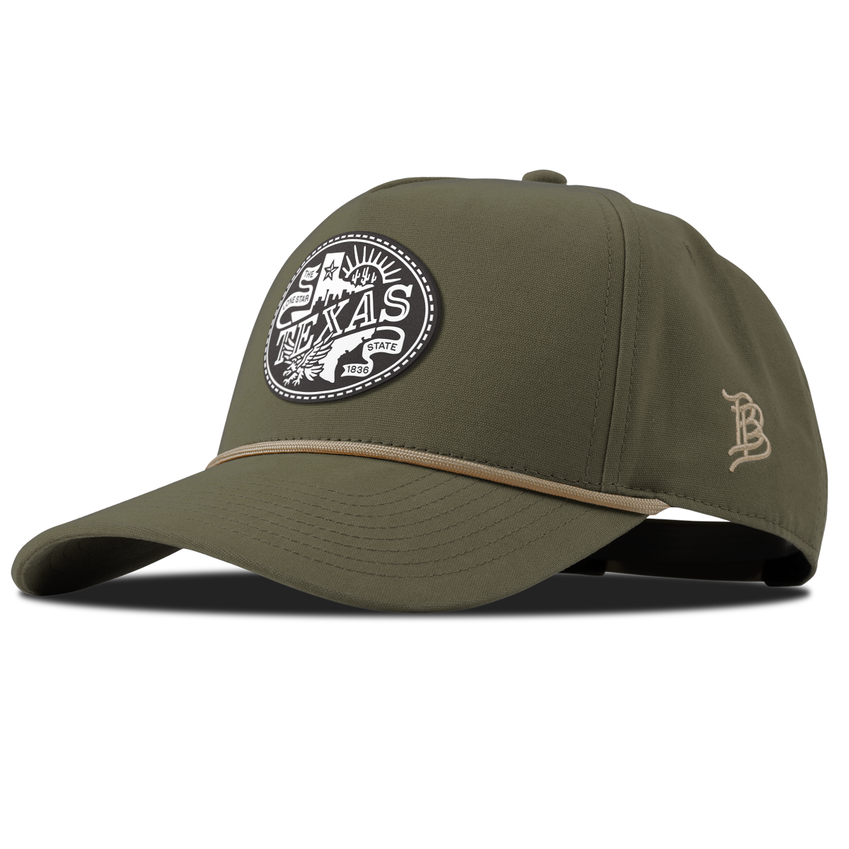 Texas Traveler Curved Canvas 5 Panel Rope Vintage Loden