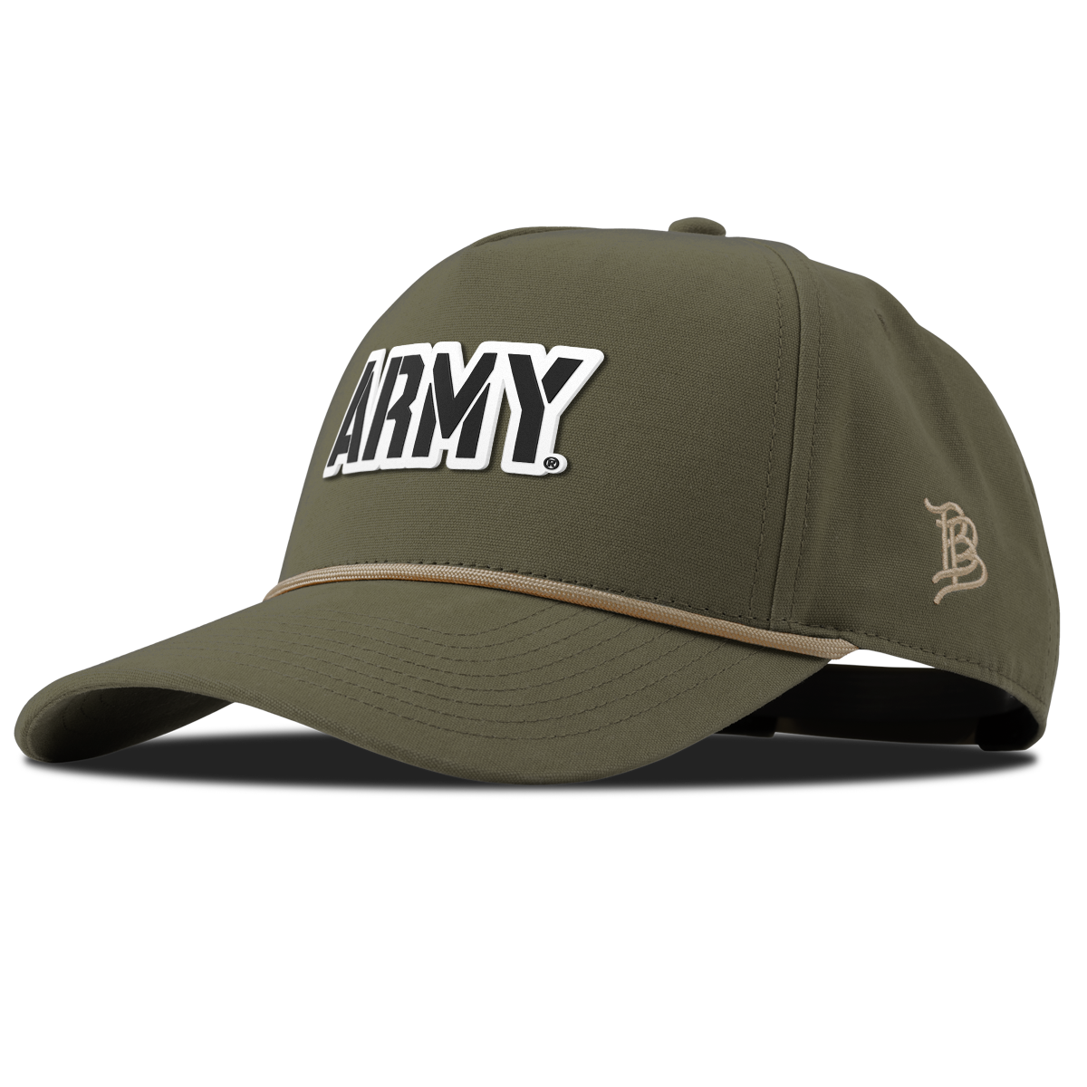 Army "Vintage Army Block" Curved Canvas 5 Panel Rope VintageLoden
