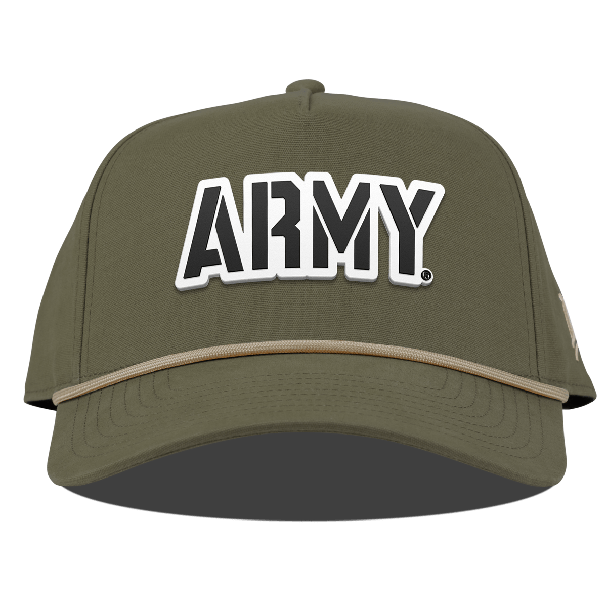 Army "Vintage Army Block" Curved Canvas 5 Panel Rope VintageLoden
