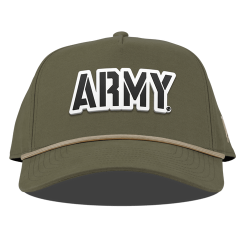 Army "Vintage Army Block" Curved Canvas 5 Panel Rope VintageLoden