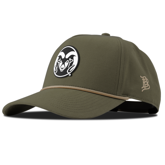 Colorado State University "Vintage CSU Team Logo" Curved Canvas 5 Panel Rope VintageLoden