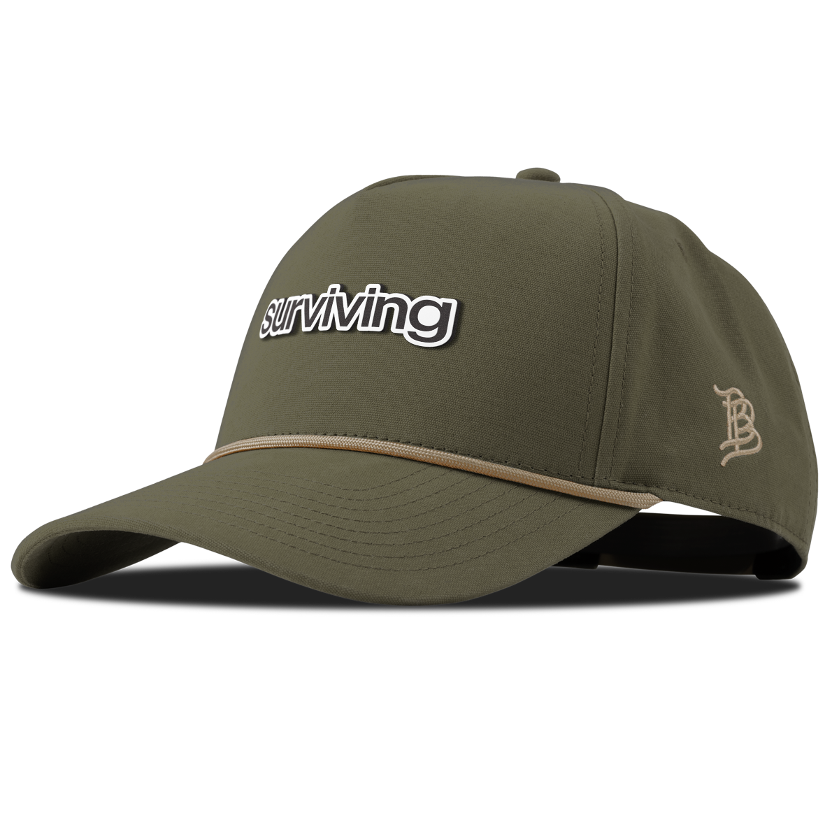 Surviving Curved Canvas 5 Panel Rope Vintage Loden