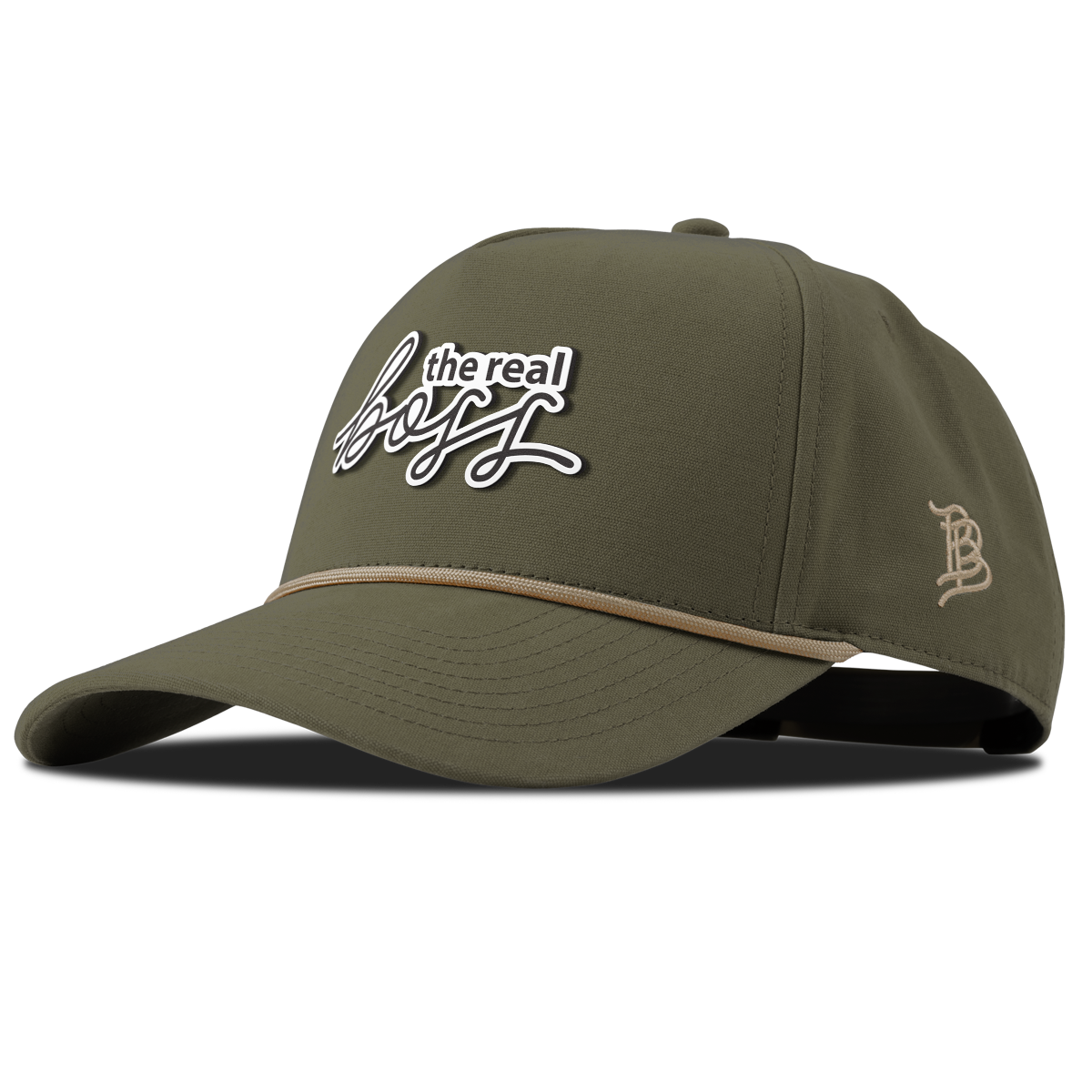 The Real Boss Curved Canvas 5 Panel Rope Vintage Loden