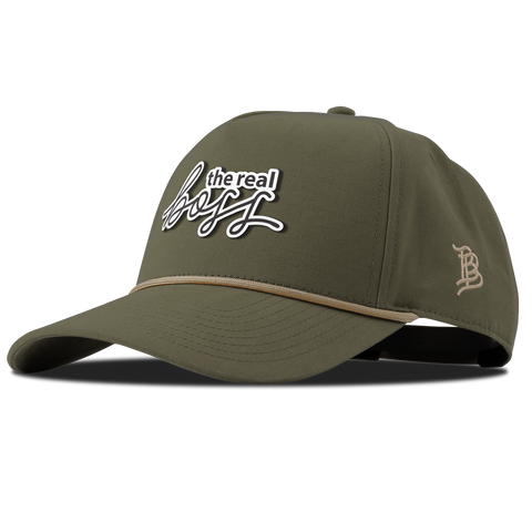 The Real Boss Curved Canvas 5 Panel Rope Vintage Loden
