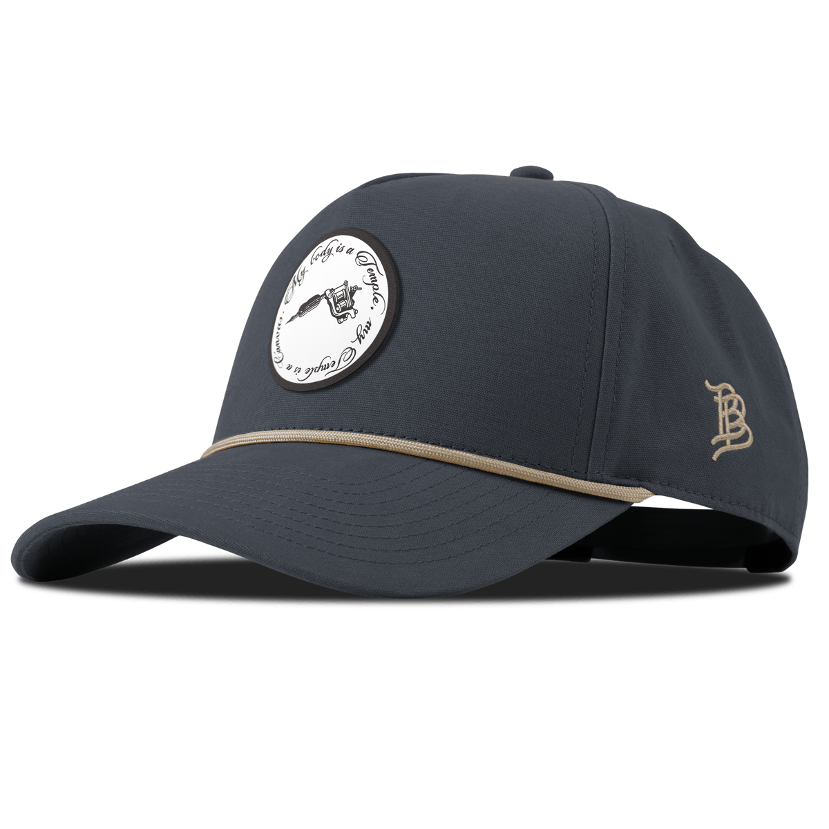 Artist Choice Curved Canvas 5 Panel Rope Vintage Navy