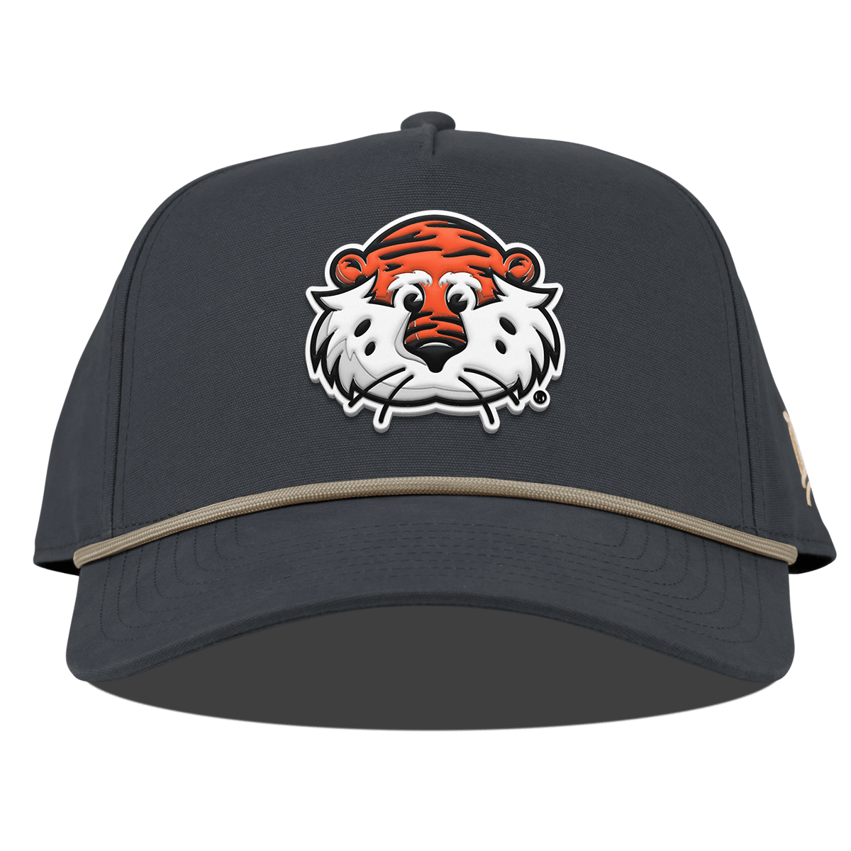 Auburn University "Aubie The Tiger" Curved Canvas 5 Panel Rope Vintage Navy