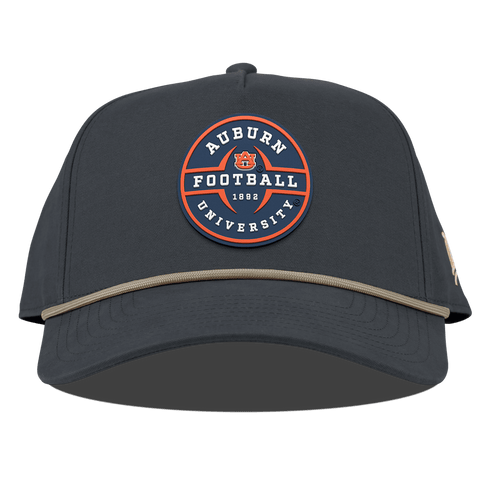Auburn University "Auburn Football" Legacy Curved Canvas 5 Panel Rope Vintage Navy