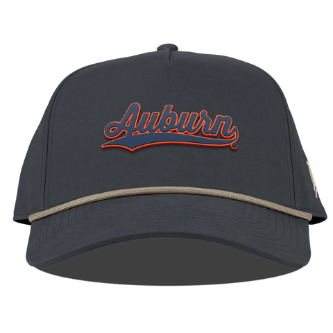Auburn University "Auburn Script" Curved Canvas 5 Panel Rope Vintage Navy