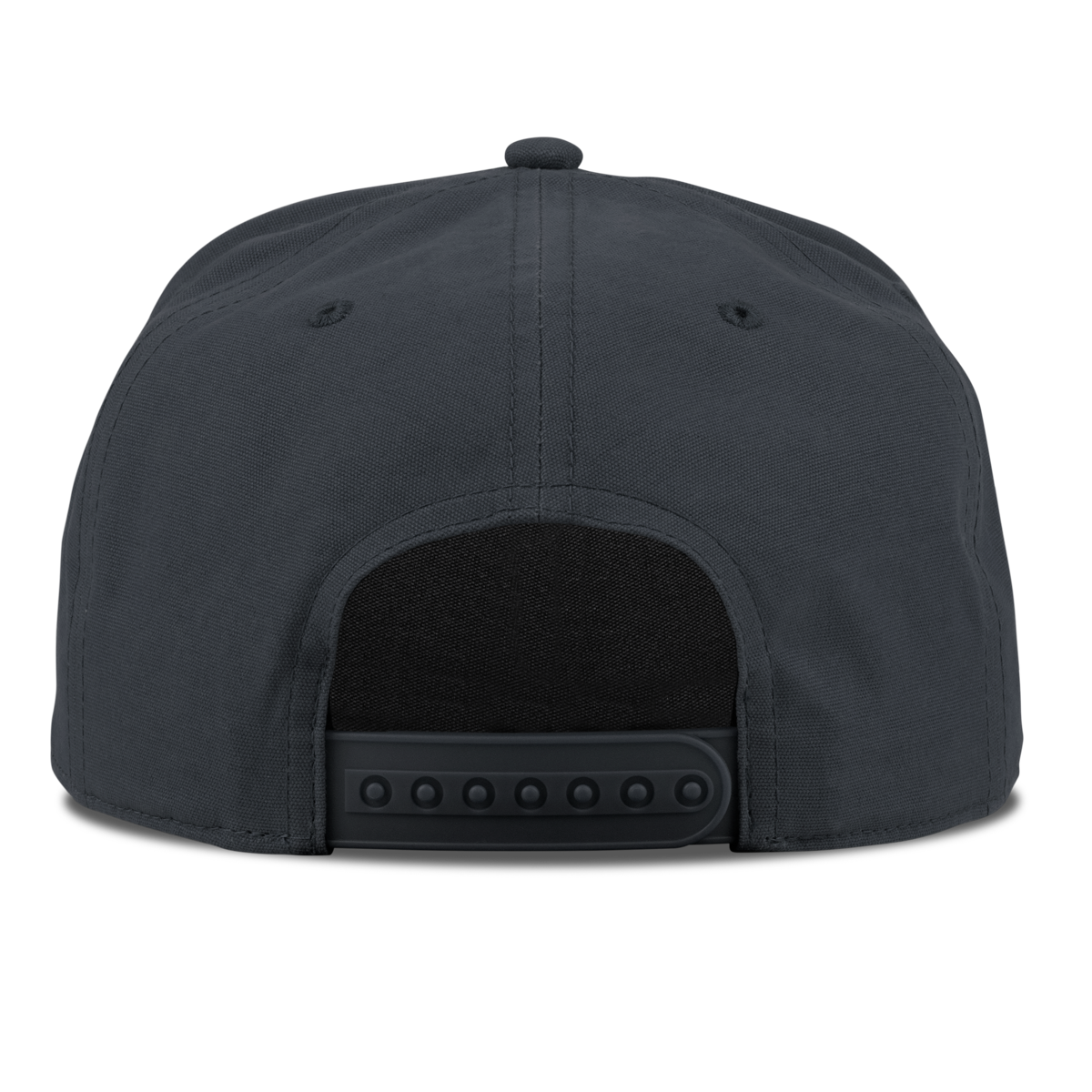 University of Kansas "Jayhawks Football" Curved Canvas 5 Panel Rope Back Vintage Navy