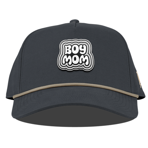 Boy Mom Curved Canvas 5 Panel Rope Vintage Navy