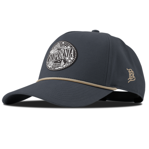 California Traveler Curved Canvas 5 Panel Rope Vintage Navy