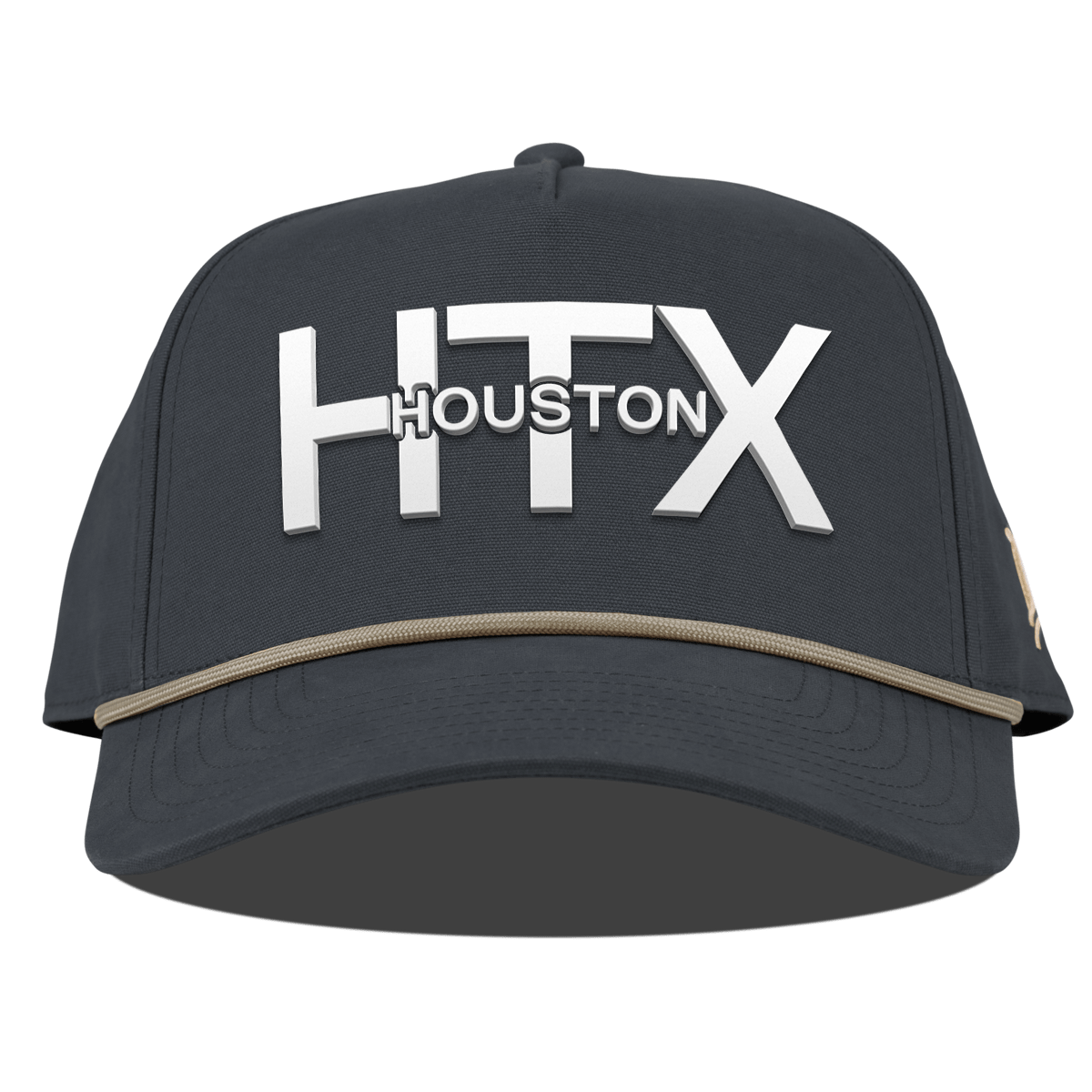 City Block Houston (HTX) Curved Canvas 5 Panel Rope Vintage Navy
