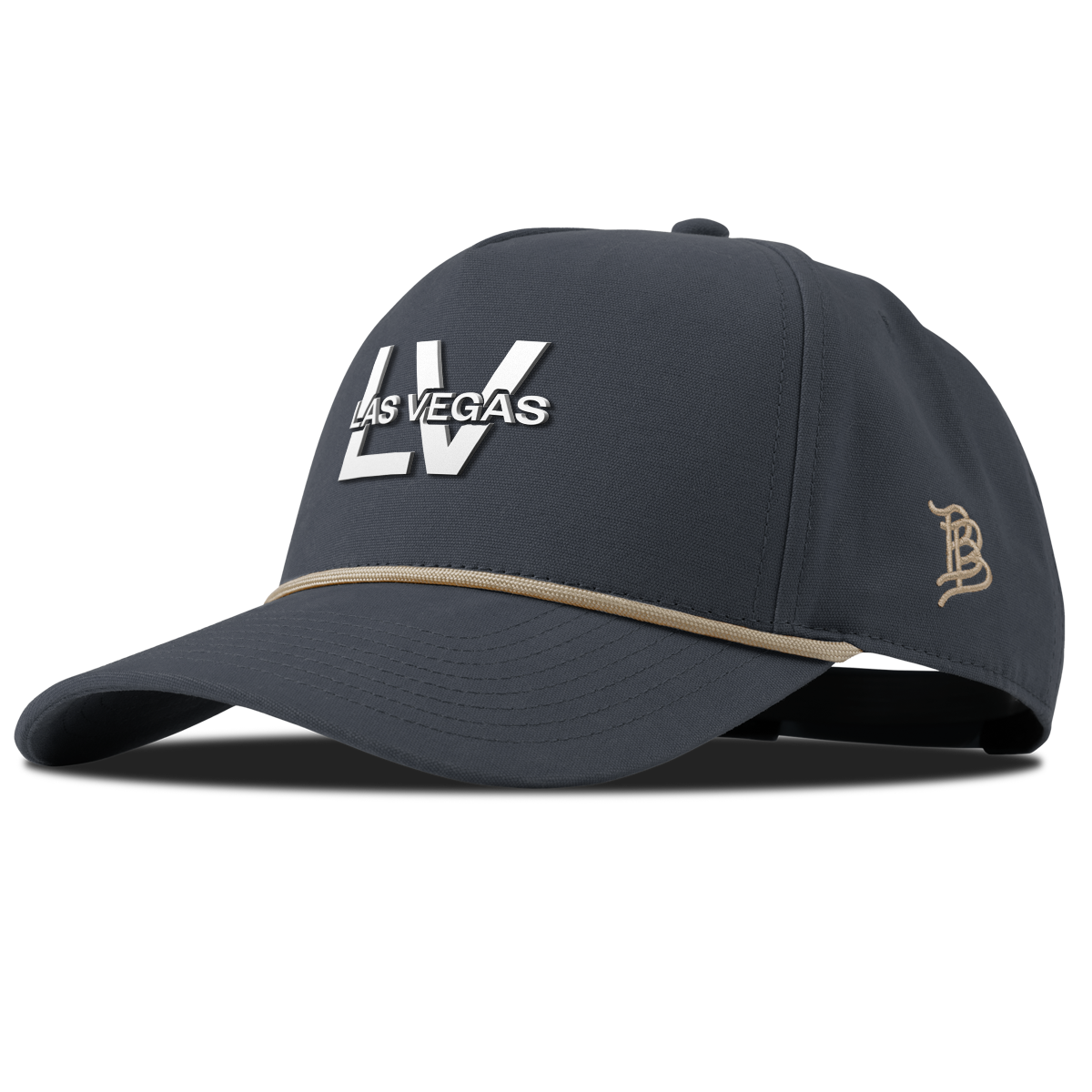 City Block Las Vegas (LV) Curved Canvas 5 Panel Rope Vintage Navy