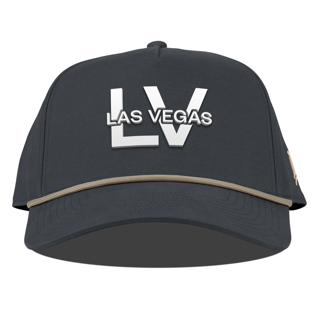 City Block Las Vegas (LV) Curved Canvas 5 Panel Rope Vintage Navy