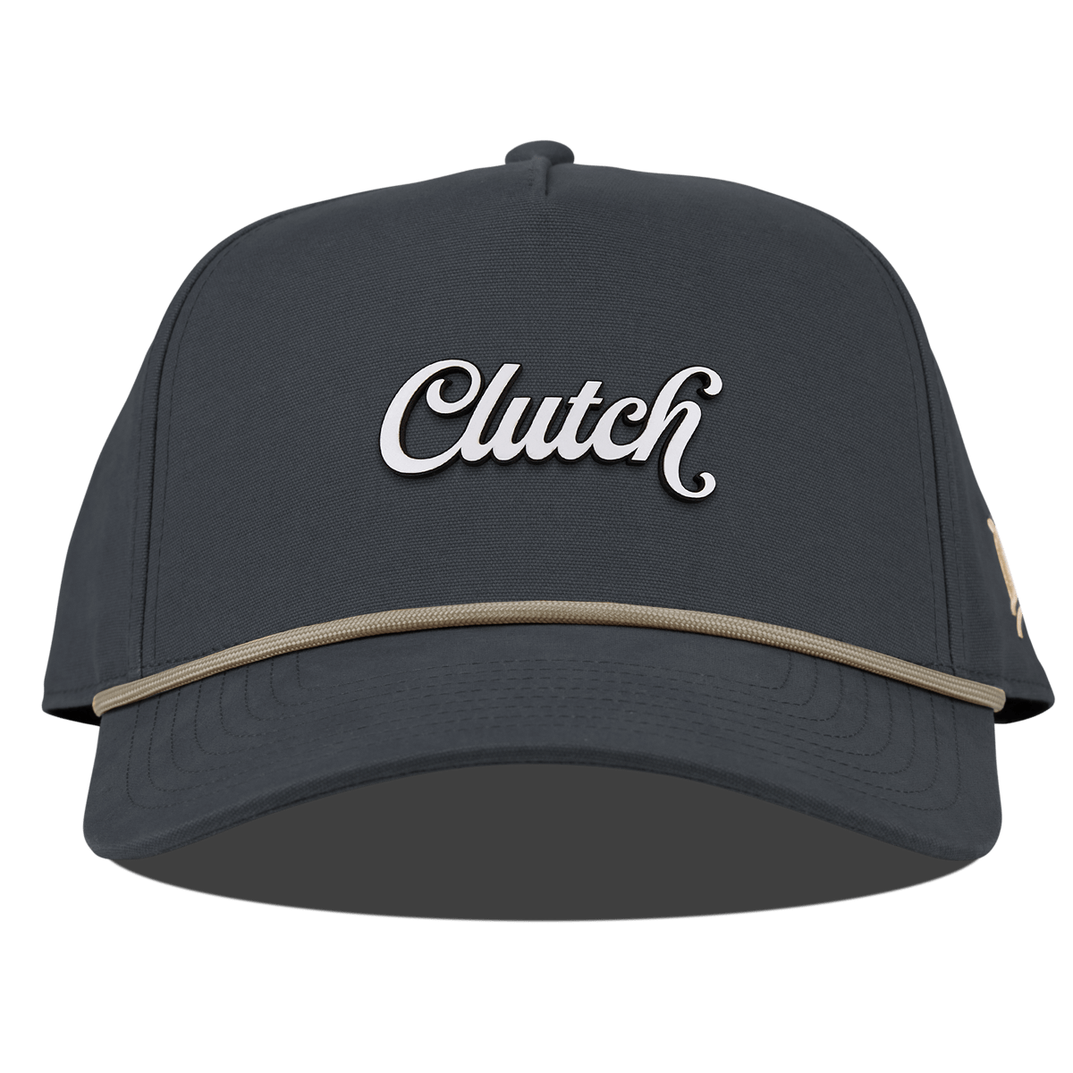 Clutch Script Curved Canvas 5 Panel Rope Vintage Navy