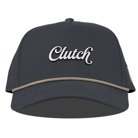 Clutch Script Curved Canvas 5 Panel Rope Vintage Navy