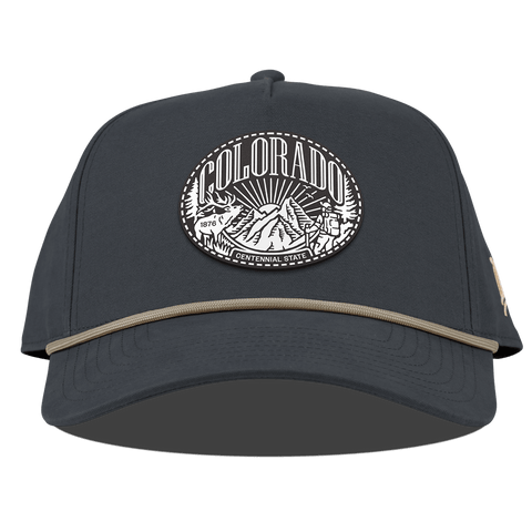 Colorado Traveler Curved Canvas 5 Panel Rope Vintage Navy