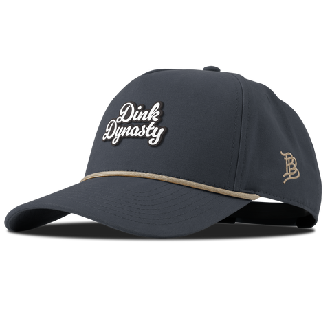 Dink Dynasty Script Curved Canvas 5 Panel Rope Vintage Navy