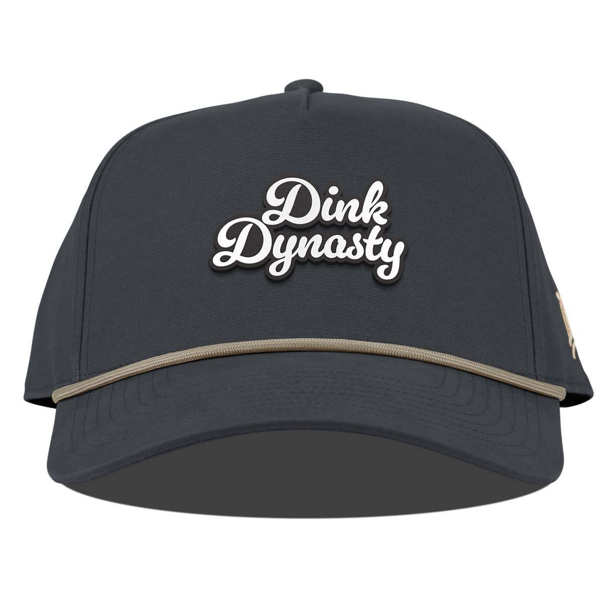 Dink Dynasty Script Curved Canvas 5 Panel Rope Vintage Navy