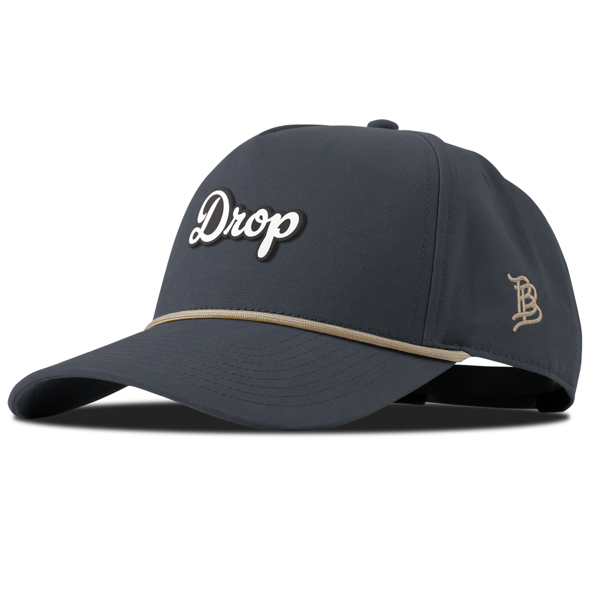 Drop Script Curved Canvas 5 Panel Rope Vintage Navy
