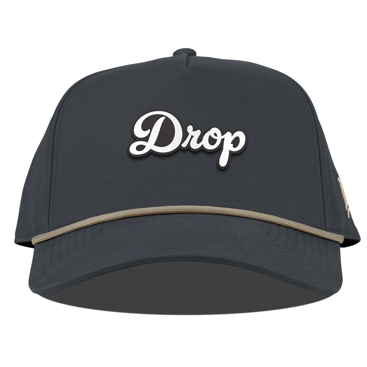 Drop Script Curved Canvas 5 Panel Rope Vintage Navy