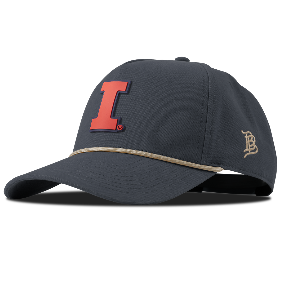 University of Illinois "Fighting Illini Orange" Canvas 5 Panel Rope Vintage Navy