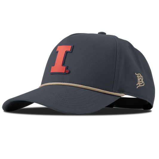 University of Illinois "Fighting Illini Orange" Canvas 5 Panel Rope Vintage Navy