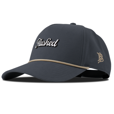 Flushed Script Curved Canvas 5 Panel Rope Vintage Navy
