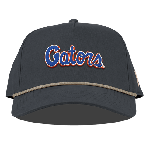 University of Florida "Gator Script" Curved Canvas 5 Panel Rope Vintage Navy