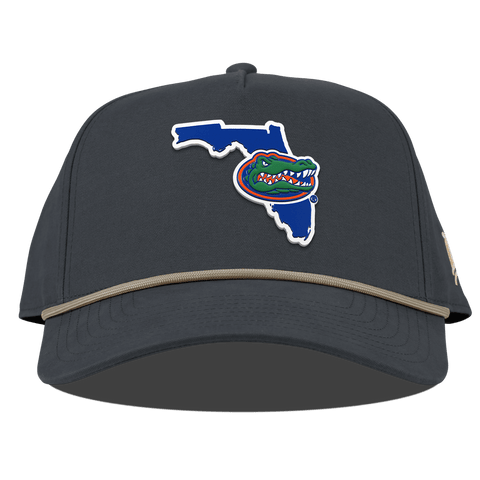 University of Florida "Gator State" Curved Canvas 5 Panel Rope Vintage Navy