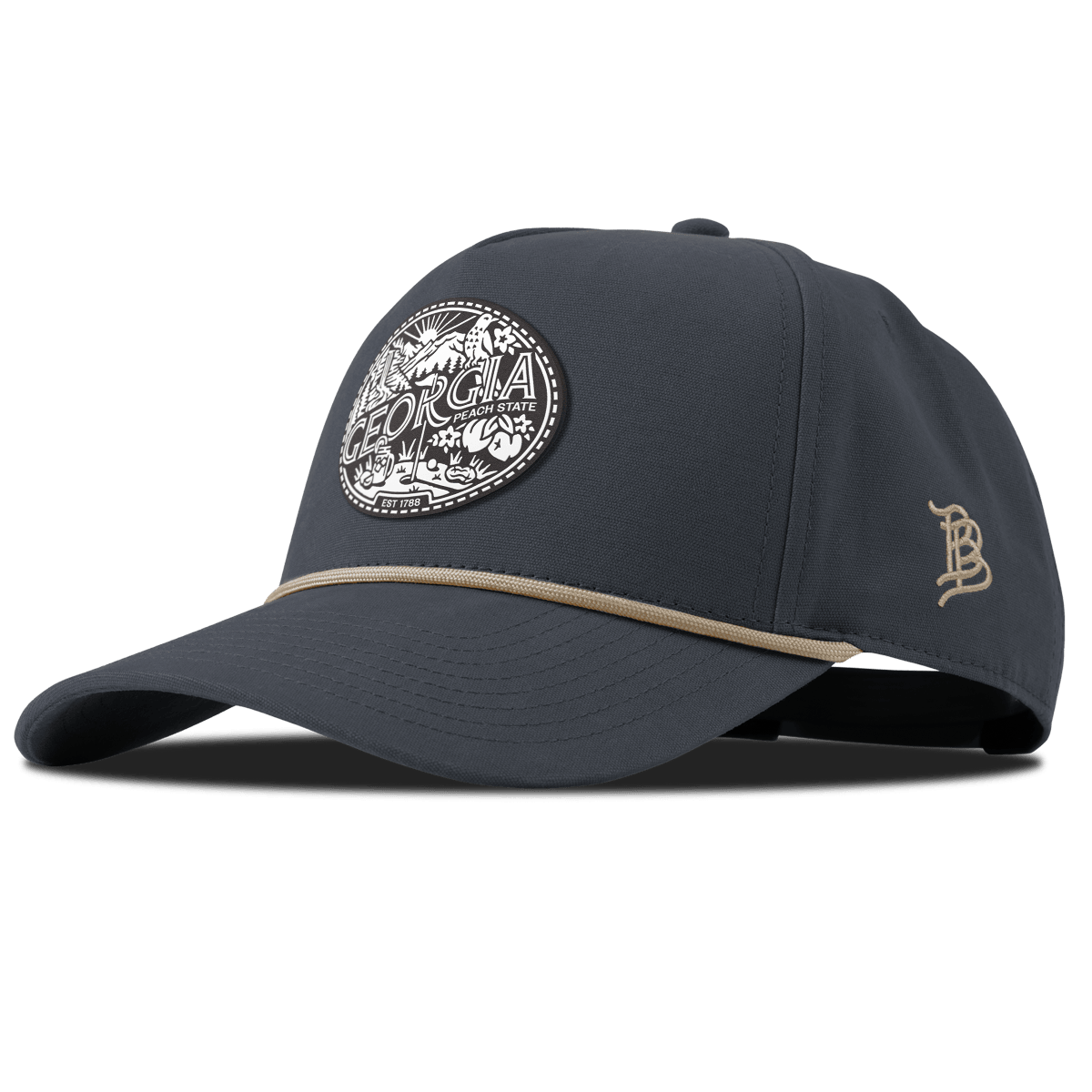 Georgia Traveler Curved Canvas 5 Panel Rope Vintage Navy