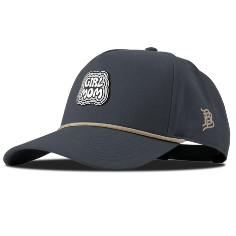 Girl Mom Curved Canvas 5 Panel Rope Vintage Navy