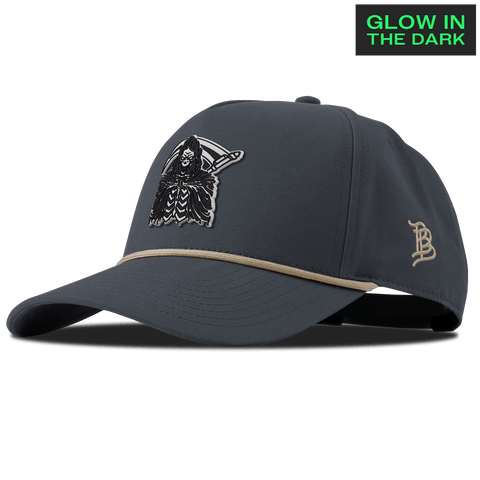 Grim Reaper Glow Curved Canvas 5 Panel Rope Vintage Navy