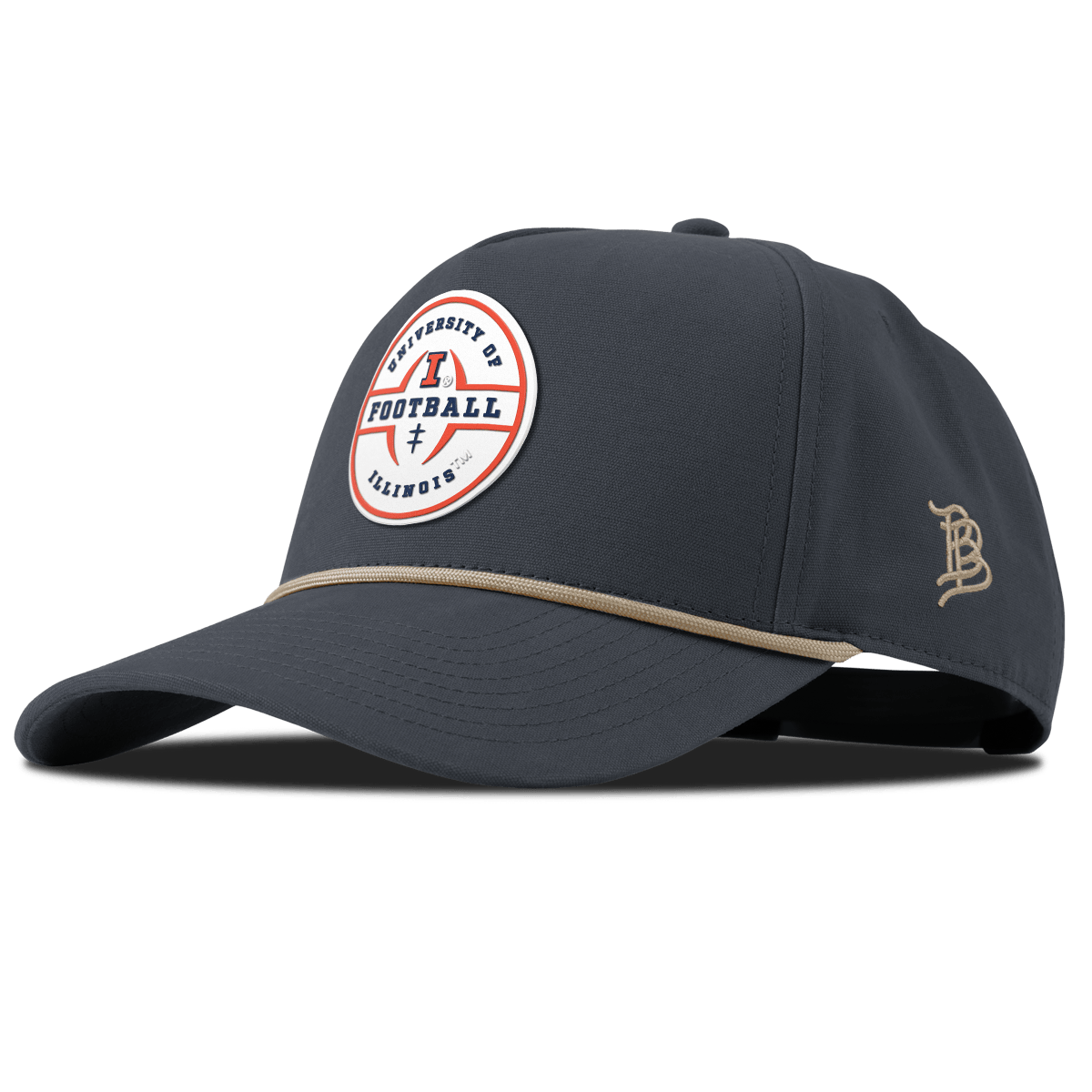 University of Illinois "Illinois Football Legacy" Curved Canvas 5 Panel Rope Vintage Navy