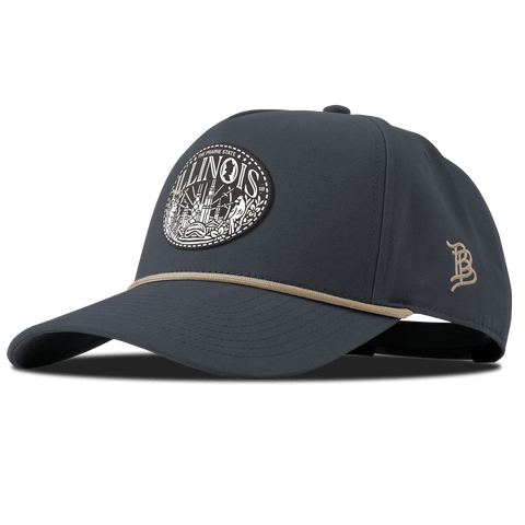 Illinois Traveler Curved Canvas 5 Panel Rope Vintage Navy